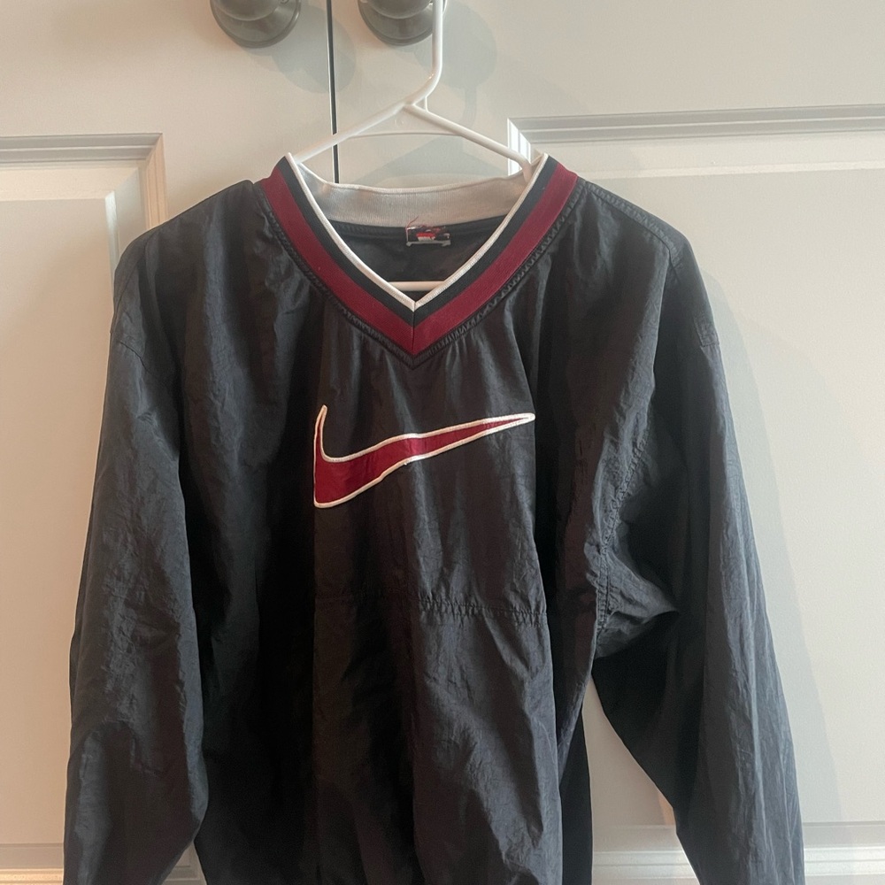 Vintage Nike Black and Maroon Pullover